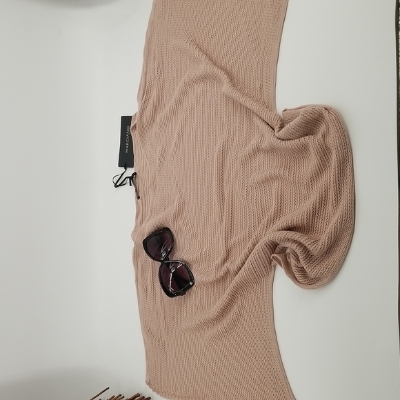 Marciano Guess Loose Knit Dolman Sleeve Boat Neck Top - Picture 5 of 5